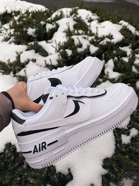 nike air force 1 black mini swoosh|af1s.